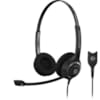 Micro-casque professionnel filaire binaural avec connecteur Easy Disconnect