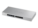 Switch - Manageable - 8 ports - PoE+ : 4 ports Gbps RJ45 PoE+, 4 ports Gbps RJ45, Budget PoE 60W, Non rackable, Fanless