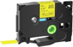 RUBAN AIMO E1000 PRO NOIR/JAUNE 12MM COMPATIBLE AVEC BROTHER