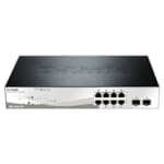 Smart Switch 8 ports Gigabit 10/100/1000 Mbps PoE + 2 ports combo T/SFP