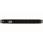 Reglette Alm 19" 1U 6P 2P+T Avec Interrupteur Lande