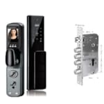 SERRURE INTELLIGENTE WIFI TUYA+EMPR.+NFC+CODE+CLES+LCD+CAM