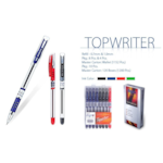Stylo à bille TOP-WRITER rouge en boite de 10 unités