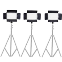 KIT DE 3 PROJECTEURS LED POUR STUDIO VIDÉO & PHOTO