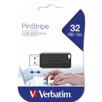 Micro-clé USB PinStripe de 32 Go noire