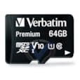 Carte mémoire microSDXC Classe 10 64 GB avec adaptateur 44084