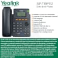 Téléphone IP simple avec écran LCD 1 compte SIP SIP-T19P E2