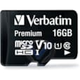 MicroSDHC 16 Go Classe 10 avec adaptateur 44082