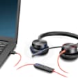 HP Poly Casque BLACKWIRE 8225 USB-C Headset +USB-C/A Adapter 8X223AA