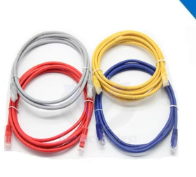 CABLE BRASSAGE 2M UTP CAT6/6A (BLEU-ROUGE-GRIS-JAUNE) GI-COR2M6A