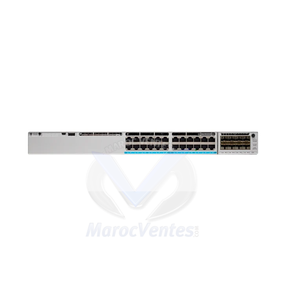 Catalyst 9300 - Network Essentials - switch - Managed - 24 x 10/100/1000 + 4SFP+- rack-mountable C9300-24T-E