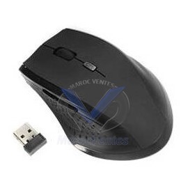 UPTEC Souris sans fil noire ergonomique - USB 4111132