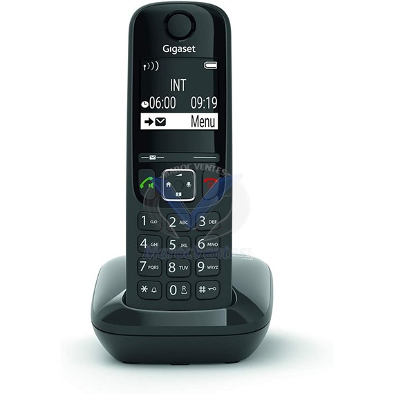 AS690 NOIR  téléphone sans fil DECT à la fois puissant et pratique. 4250366854557