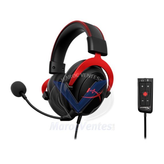 CASQUE GAMER HyperX Cloud II Rouge KHX-HSCP-RD 4P5M0AA