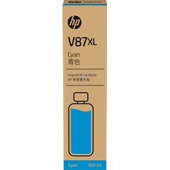 Cartouche D'encre Cyan HP V87XL 500 ml en Bouteille pour T858 T908 7FN95A