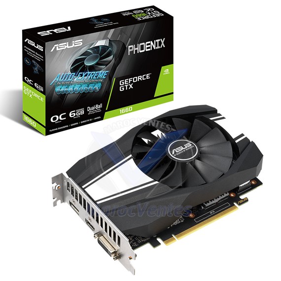Carte Graphique Phoenix GeForce NVIDIA PH-GTX1660-O6G 90YV0CU0-M0NA00