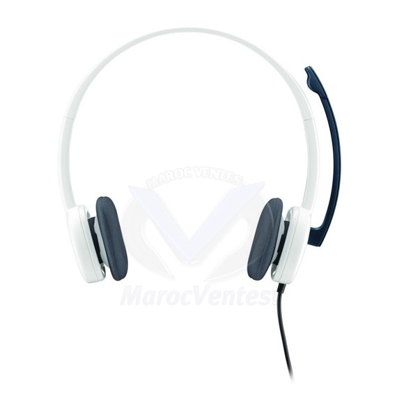 Casque pour PC et consoles PS3/XBOX  stereo Headset H150 blanc 981-000350
