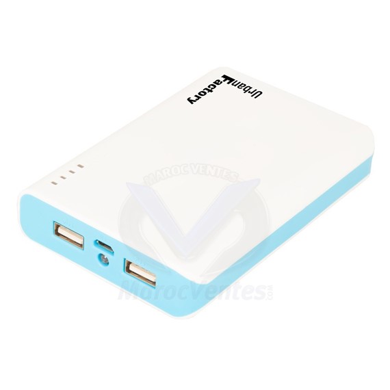 Batterie de secours 10400 mAh Blanc / Bleu BBA10UF