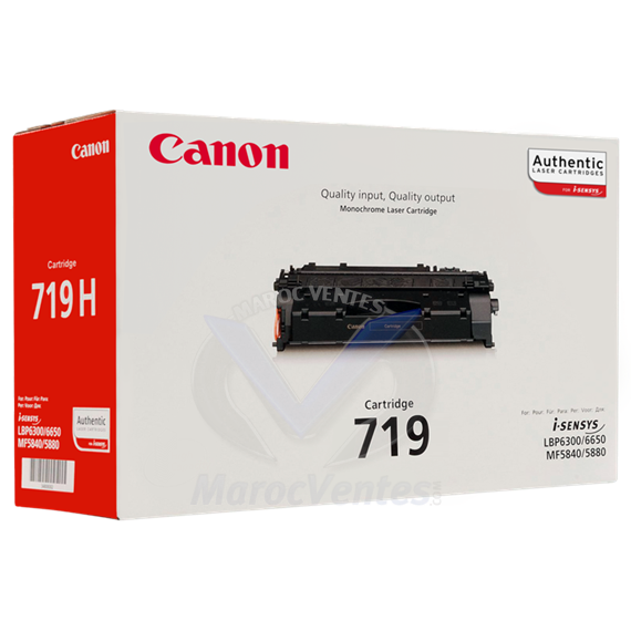 Canon Cartridge 719 (yield = 2100* pages) 3479B002AA
