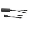 Paire SPLITTER PoE Actif DC-24V DC+2RJ45 in/DC+2RJ45 out: RJ45+Alim