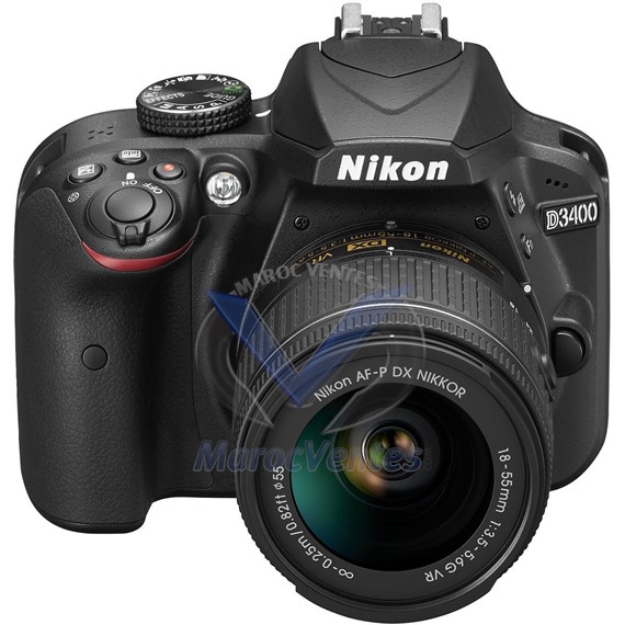 Appareil photo reflex numériqueavec objectif 18-55 mm noir D3400