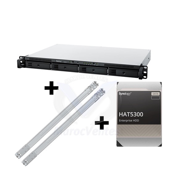 Promo SYNOLOGY RackStation RS422plus 36M+2 Disques dur Synology 4TB SATA 3,5