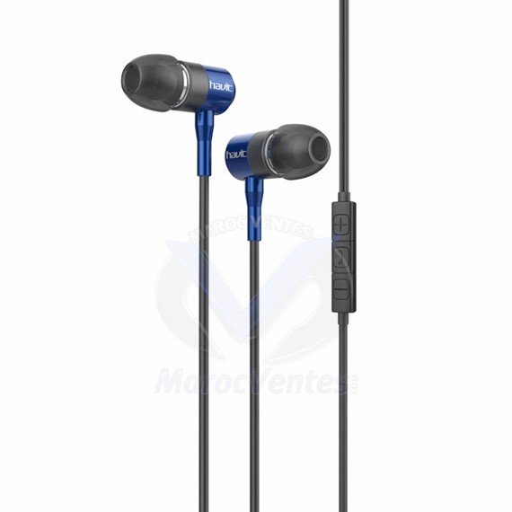 Écouteur intra-auriculaire avec fil Noir HV-L670