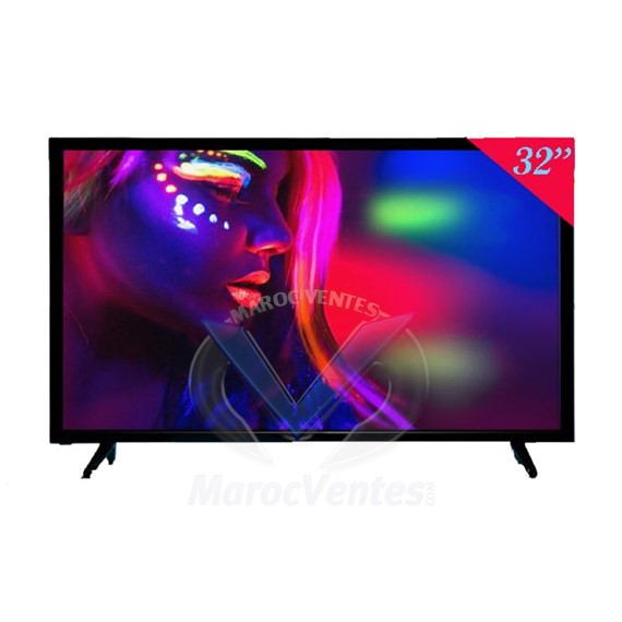 Téléviseur  32 " LED HD 60Hz Résolution 1366*7668 2 HDMI S3250