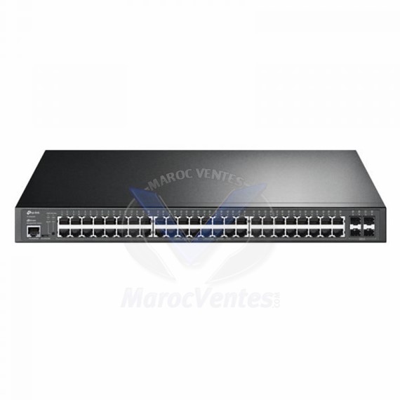 Switch managable L2/L3 JetStream 52 ports Gigabit avec 48 ports PoE+ (10/100/1000  4xSFP 1U TL-SG3452P