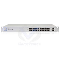 UniFi Switch PoE+ Gigabit 24 Ports 250W (2) Ports 1G SFP Géré 1U Argent
