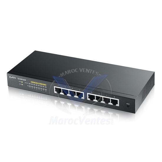 Switch web administrable avec 8 ports Gigabit PoE ZY-GS19008HP