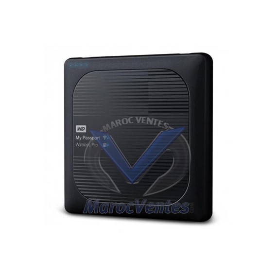 Disque dur externe portable WD 4 To My Passport Wireless Pro - WiFi USB 3.0 WDBSMT0040BBK