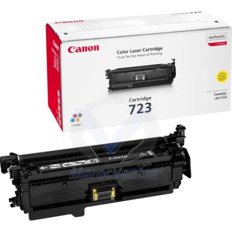 CANON 723 TONER ORIGINAL JAUNE 8500 pages 2641B002AA