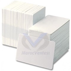 Carte Plastique Premium Vierges PVC Blanches (30mils) 85,6x54x0.76mm