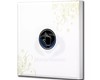 BOUTON POUSSOIR TACTILE MOTIF BLANC+TELECOMMANDE D3113
