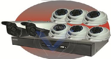 PACK DVR 08CH MARQUE HIKVISION+08 CAMERAS HD 2MP DS-7208HQHI-F1/N