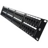 PANNEAU DE BRASSAGE 48 PORTS UTP CAT6 LINXCOM 2U