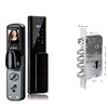 SERRURE DE PORTE INTELLIGENTE Wi-Fi AVEC ECRAN WIFI TUYA+EMPR.+NFC+CODE+CLES+LCD/DI-T07B NOIR D4103T7LCD
