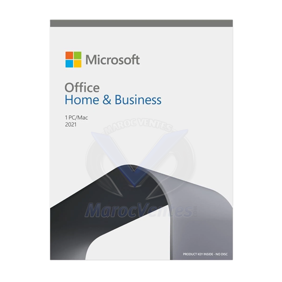 Microsoft Office Home and Business 2021 English Africa Only Medialess T5D-03515