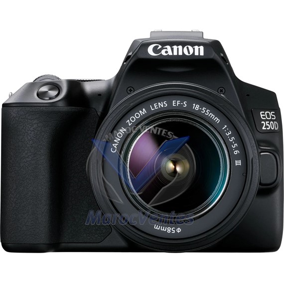 Appareil Photo Reflex D.CAM EOS 250D BLACK 18-55 EU26 3454C003AA