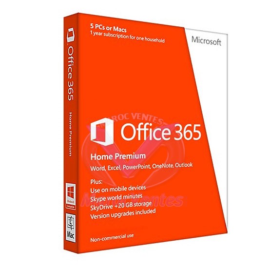 MS Office 365 Home 32/64 Fr Subscr 1YR Africa Only EM Medial 6GQ-00043