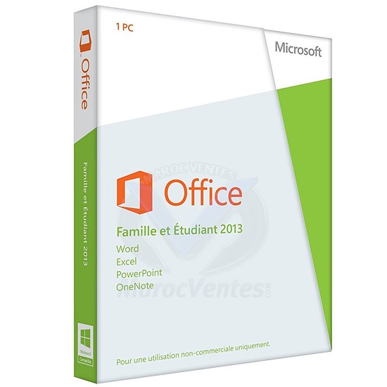 Office Famille et Etudiant 2013 32-bit/x64 Français Only EM DVD 79G-03608