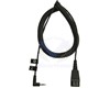 Câble Mini Jack 2,5 mm vers QD pour Jabra et Panasonic 8800-01-46