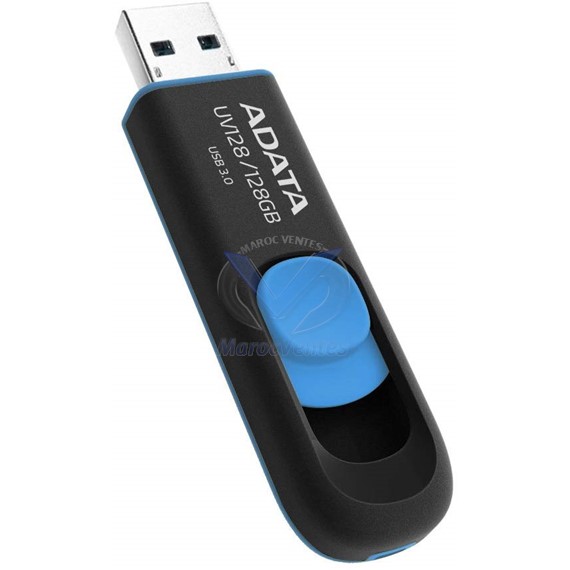 Clé USB UV128 3.0 128 Go Noir/Bleu AUV128-128-RBE
