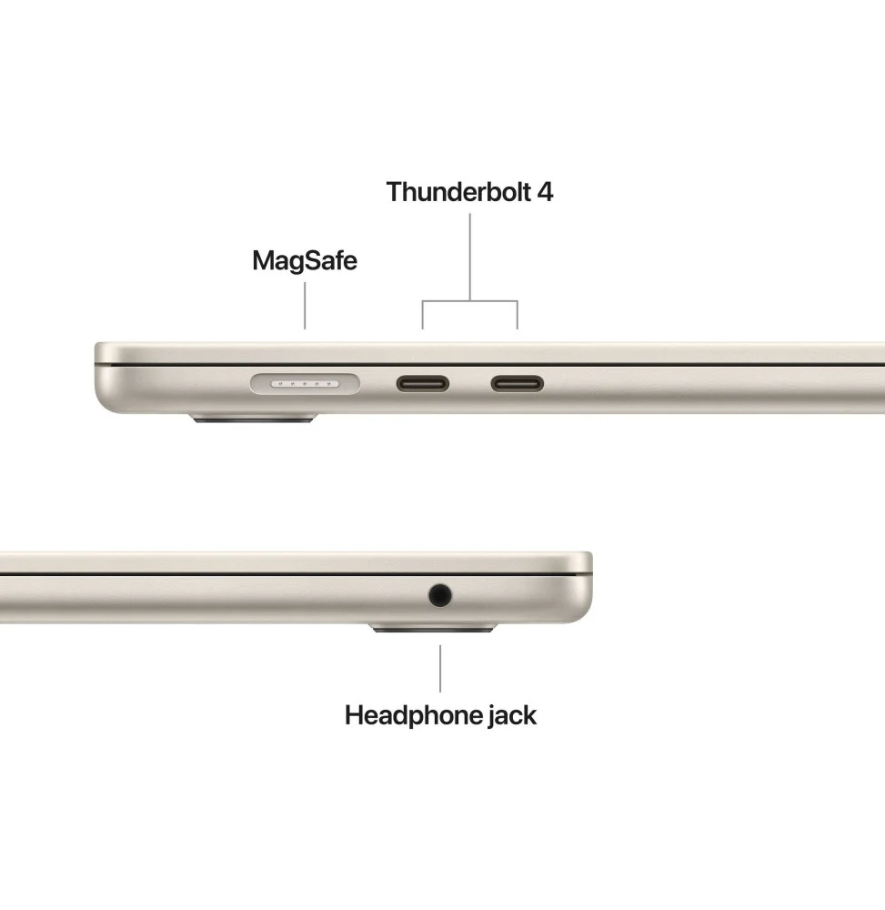 Apple MacBook Air 15 pouces M5 16 Go 1 To Lumière Stellaire (MDVE4FN/A) MDVE4FN/A