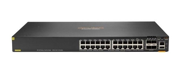 Aruba 6300F 24G CL4 PoE 4SFP56 Sw  [24 ports 10/100/1000 PoE+ ports + 4 ports 1G/10G/25G SFP, L3 Full managed] JL666A