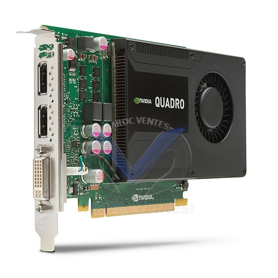 Carte graphique DL-DVI+2xDP NVIDIA Quadro K2000 2 Go C2J93AA