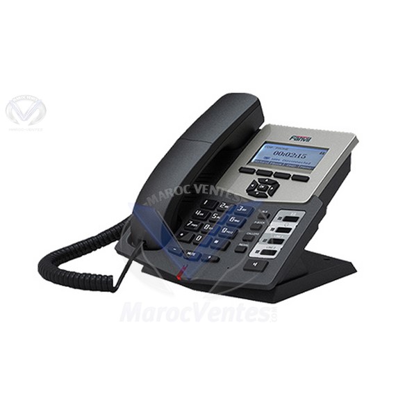 Téléphone IP avec  2 lignes SIP IAX2 C58P
