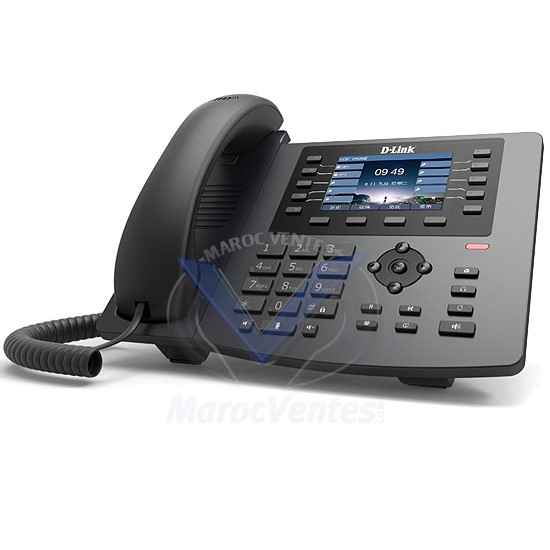 Téléphone IP Ecran LCD 3.5" 1 Port Gigabit PoE 1 Port Gigabit LAN DPH-400G/F5