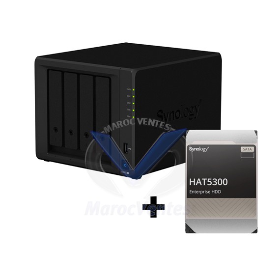 Promo DiskStation DS920plus 36M + 2 Disques dur Synology 4TB SATA 3,5
